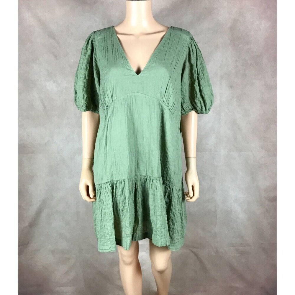 Abercrombie & Fitch Sage Green Midi Dress